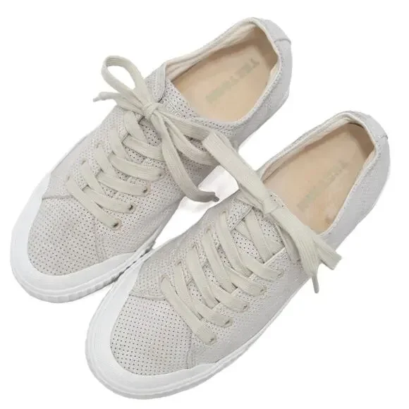 Tretorn White Perforated Marley 3 Sneakers Size 8.5 - Picture 2 of 10